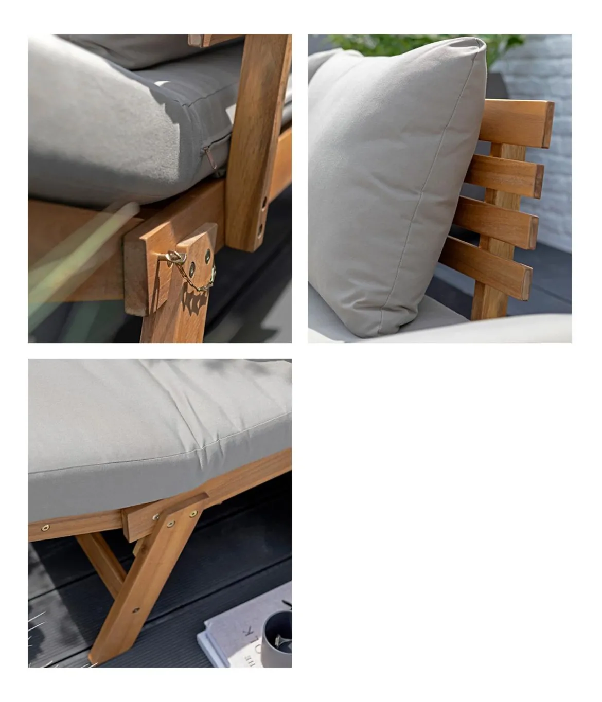 Dehner Holz-Sofa Macao