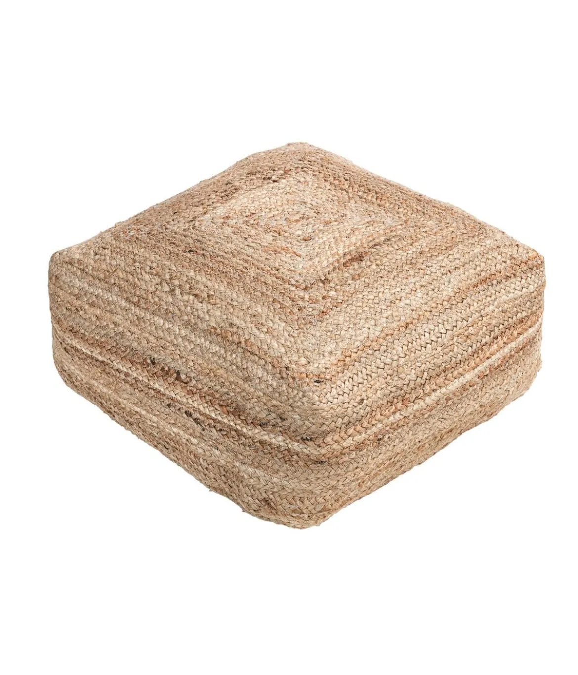 Dehner Jute-Pouf Lotta, ca. B50/H20/T50 cm