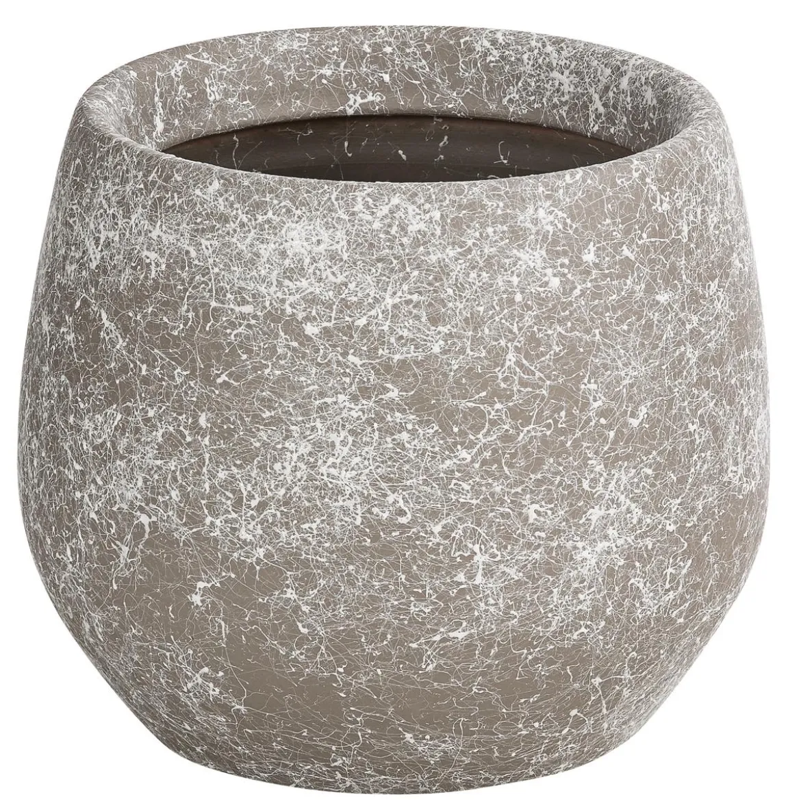 Dehner Keramik-Übertopf Jan, bauchig, ca. Ø16 cm