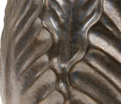 Dehner Keramik-Übertopf Romaine, bauchig, bronze