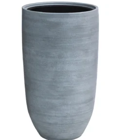 Dehner Keramik-Bodenvase Anton, rund, grau