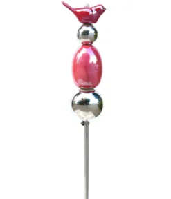 Dehner Keramik-Dekostab Vogel, ca. H73 cm