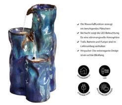 Dehner Keramik-Gartenbrunnen Corso, solarfähig, ca. H64,5 cm