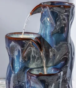 Dehner Keramik-Gartenbrunnen Corso, solarfähig, ca. H64,5 cm