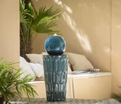 Dehner Keramik-Gartenbrunnen Altona, solarfähig, ca. H72,5 cm