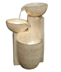 Dehner Keramik-Gartenbrunnen Casca, solarfähig, ca. H65,5 cm