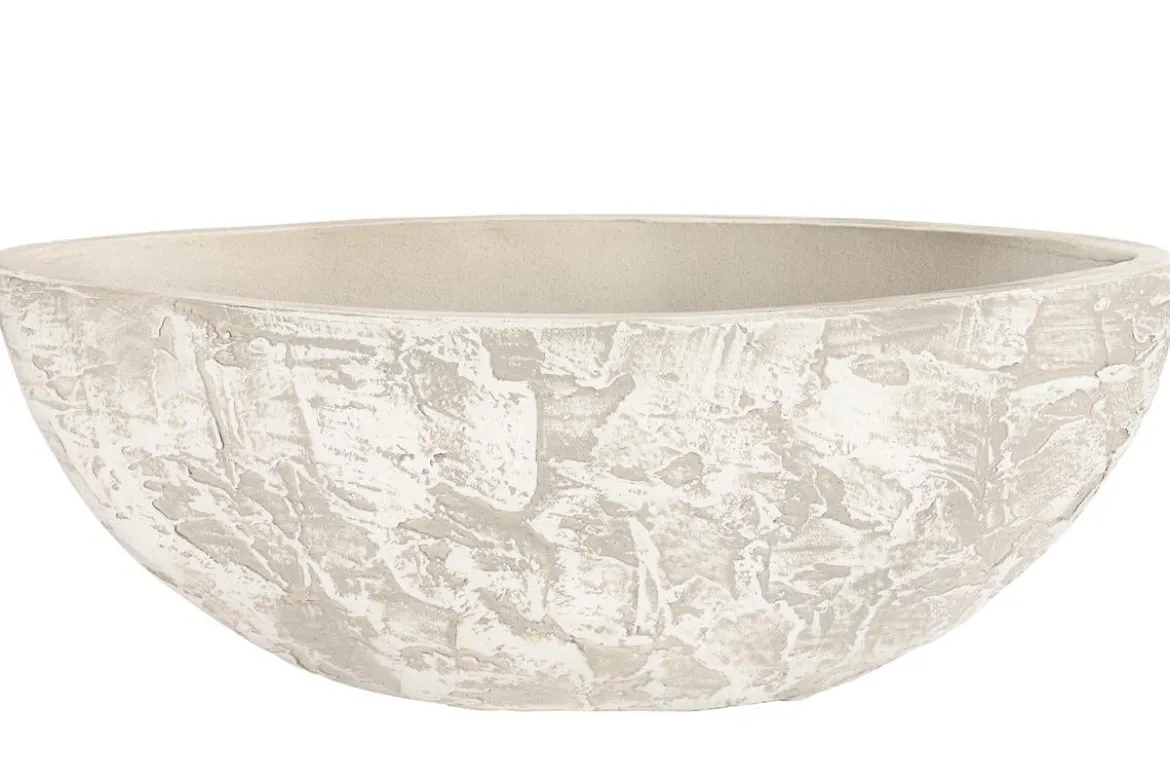 Dehner Keramik-Jardiniere Alessio, oval, ca. B34/H12/T13 cm