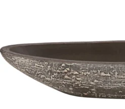 Dehner Keramik-Jardiniere Kenia, oval, braun