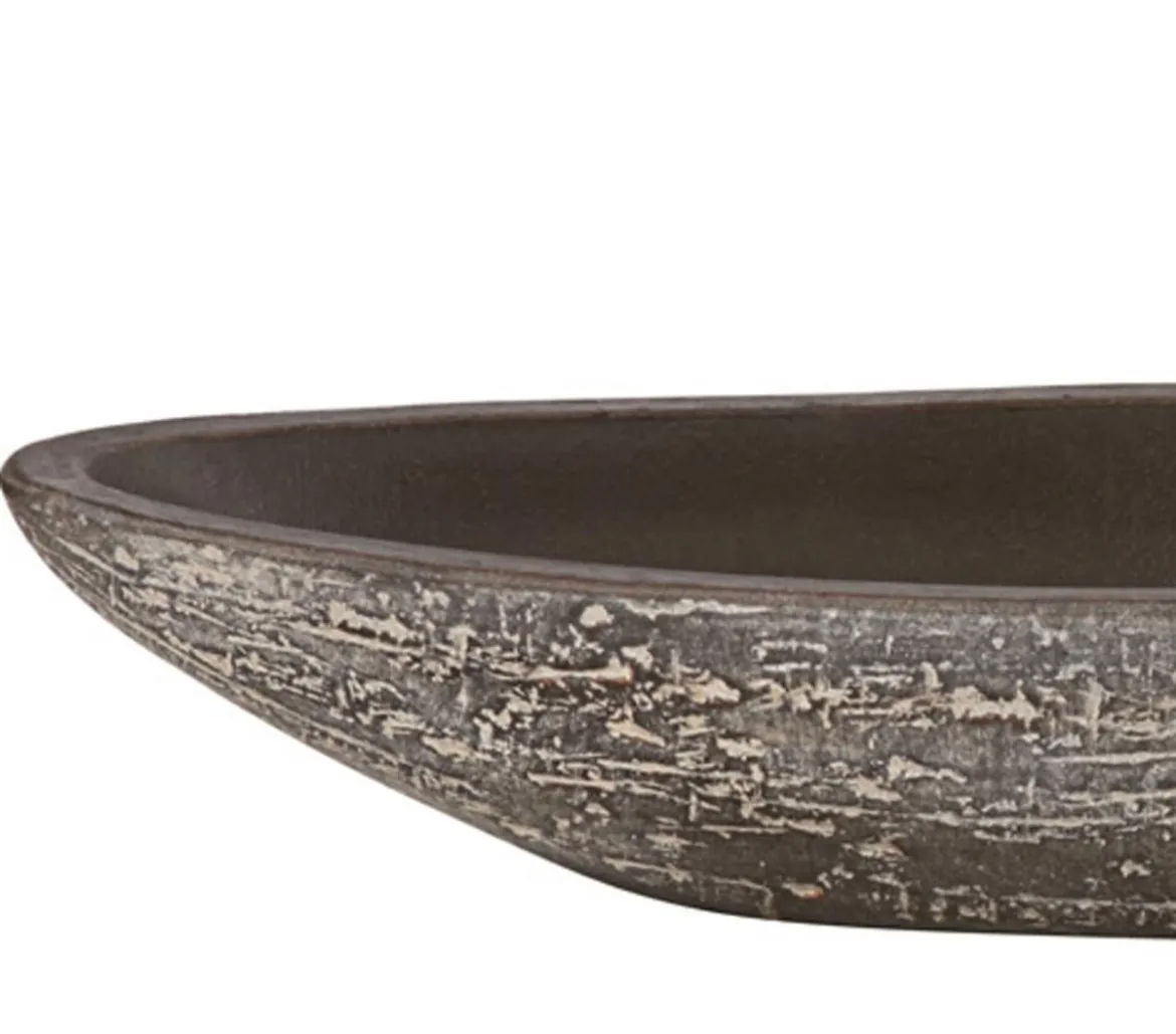 Dehner Keramik-Jardiniere Kenia, oval, braun