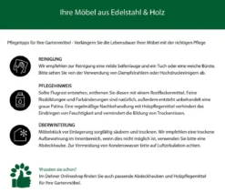 Dehner Klappbank Tegernsee, 2-Sitzer