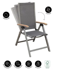 Dehner Klappstuhl Colmar, ca. B73/H110/T77,5 cm