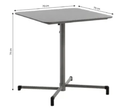 Dehner Klapptisch Chicago, ca. B70/H74/T70 cm