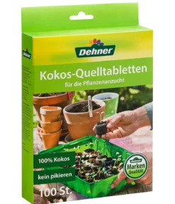 Dehner Kokos-Quelltabletten, 100 Stk.
