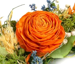Dehner Kranz Beauty, orange, ca. Ø25 cm