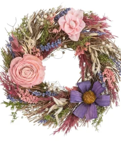 Dehner Kranz Beauty, pink, ca. Ø25 cm