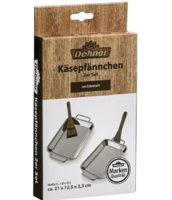 Dehner Käsepfännchen, ca. B12,5/H2,3/T21 cm, 2er-Set