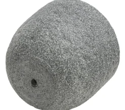 Dehner Kunststein-Topf Rock, rund, grau