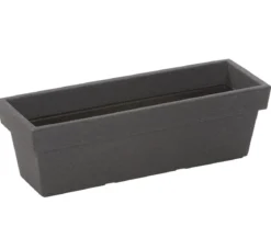 Dehner Kunststoff-Blumenkasten Pisa, ca. B60/H20/T20 cm, anthrazit
