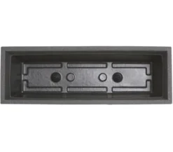 Dehner Kunststoff-Blumenkasten Pisa, ca. B60/H20/T20 cm, anthrazit
