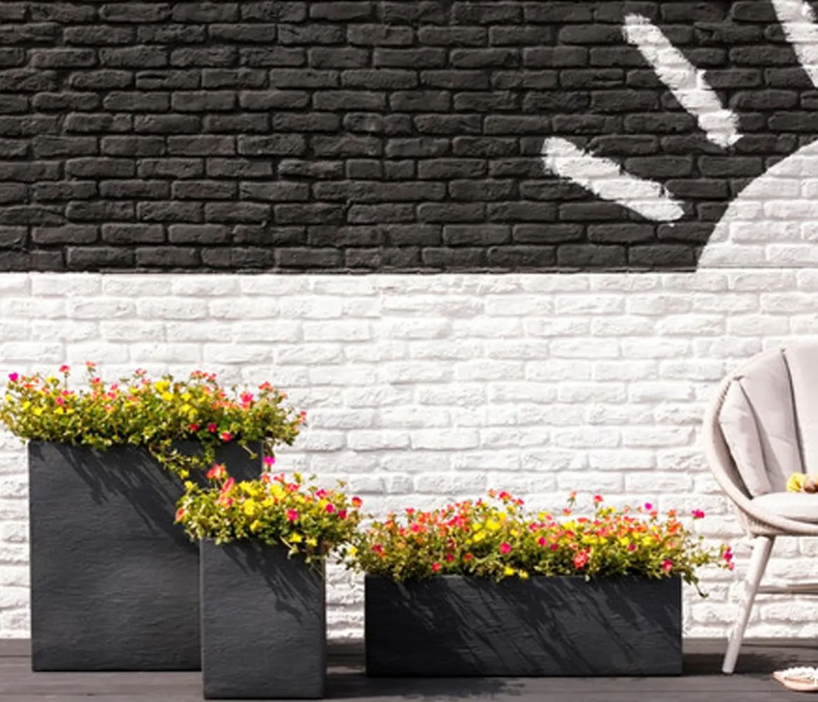 Dehner Kunststoff-Blumenkasten Palermo, ca. B80/H27/T30 cm
