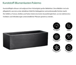 Dehner Kunststoff-Blumenkasten Palermo, ca. B80/H27/T30 cm