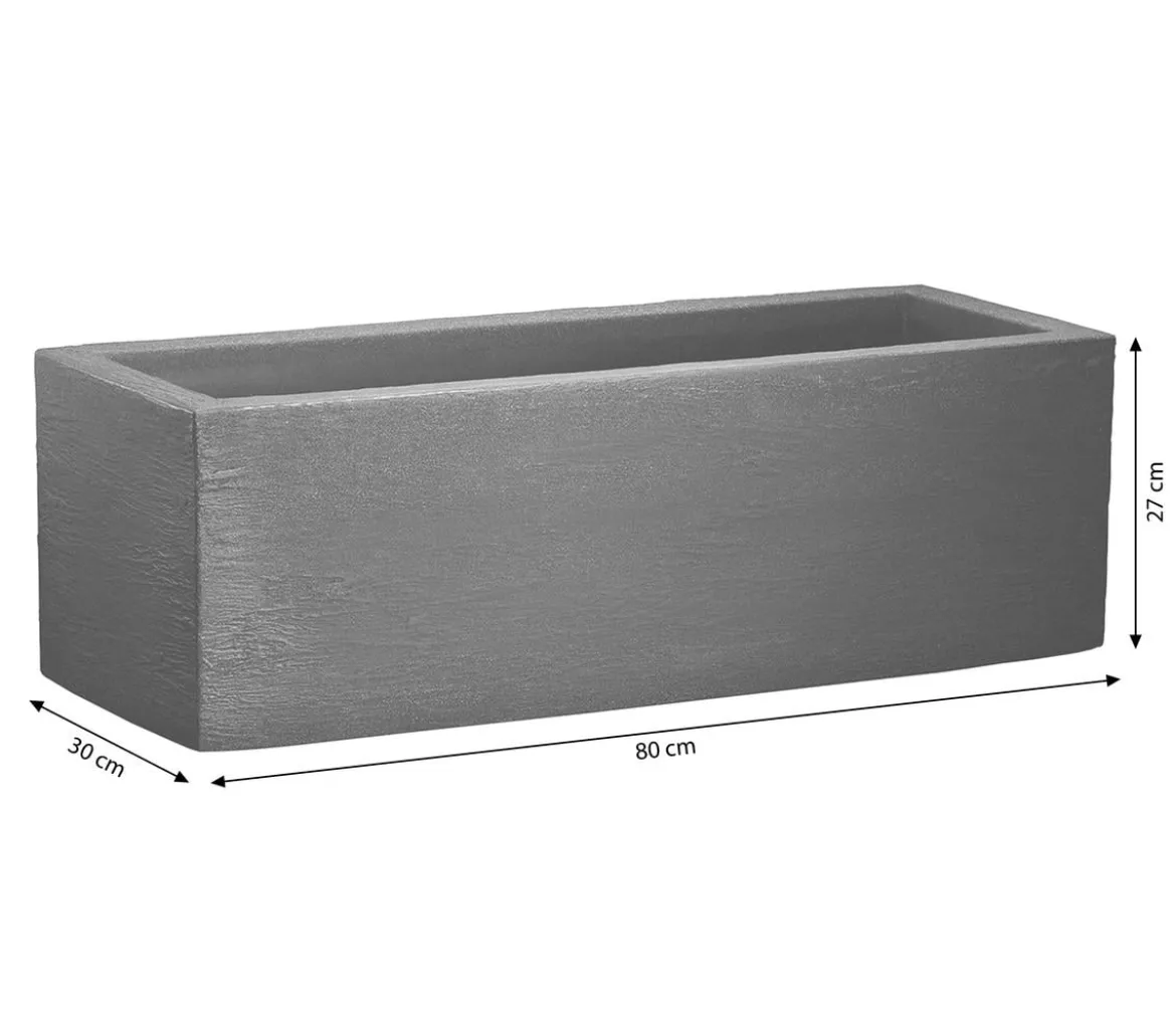 Dehner Kunststoff-Blumenkasten Palermo, ca. B80/H27/T30 cm