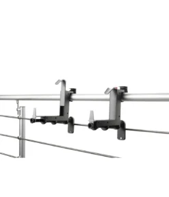 Dehner Kunststoff-Blumenkastenhalter, anthrazit