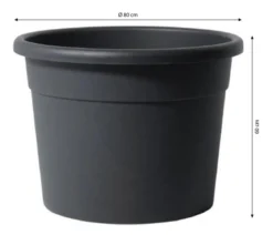 Dehner Kunststoff-Blumentopf Cylindro XXL, rund