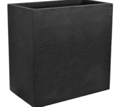 Dehner Kunststoff-Raumtrenner Palermo, rechteckig, anthrazit, ca. B60/H60/T26 cm