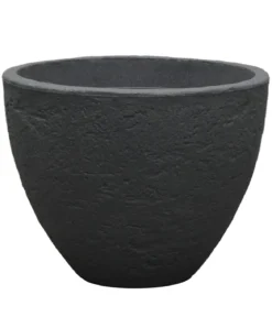 Dehner Kunststoff-Topf Stone, konisch, anthrazit