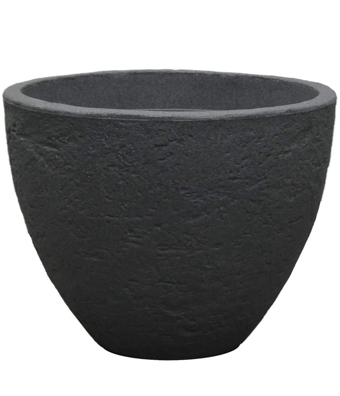 Dehner Kunststoff-Topf Stone, konisch, anthrazit
