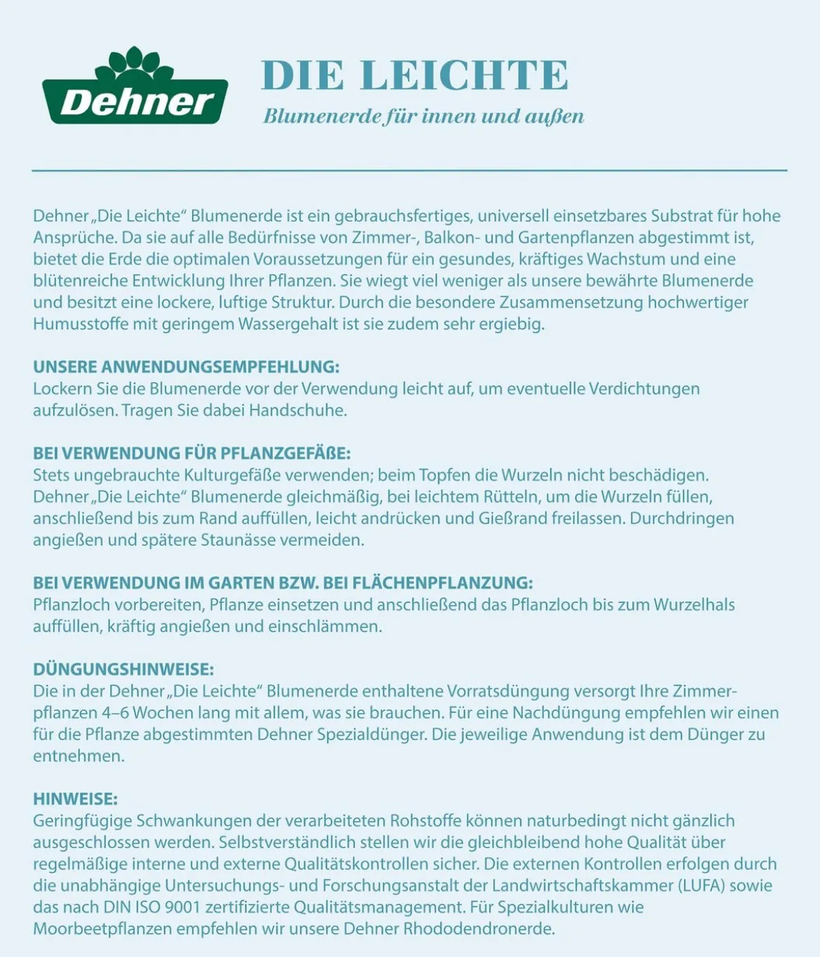 Dehner Leichte Blumenerde