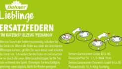 Dehner Lieblinge Ersatzfedern für Katzenspielzeug Peekaboo, 2 Stk