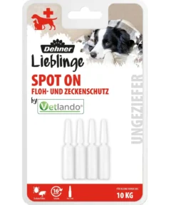 Dehner Lieblinge Floh- und Zeckenschutz Spot On für kleine Hunde, 4 x 1 ml