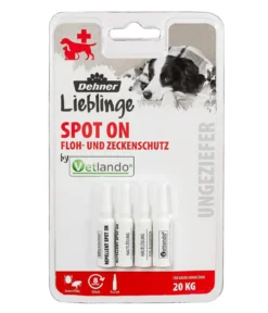 Dehner Lieblinge Floh- und Zeckenschutz Spot On für große Hunde, 4 x 2ml