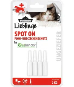 Dehner Lieblinge Floh- und Zeckenschutz Spot On für Katzen, 4 x 1 ml
