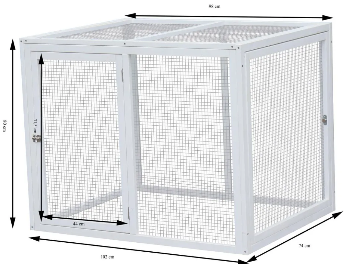 Dehner Lieblinge Freilauf Florenz, weiß, ca. B102/H80/T74 cm