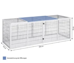 Dehner Lieblinge Freilaufgehege Monumento, ca. B200/H70/T70 cm