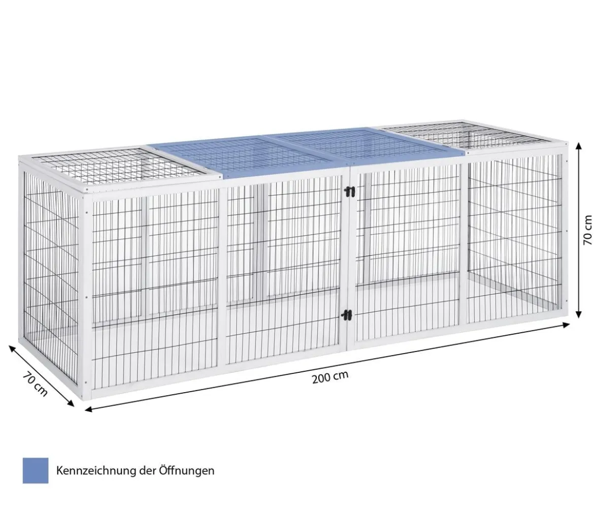 Dehner Lieblinge Freilaufgehege Monumento, ca. B200/H70/T70 cm