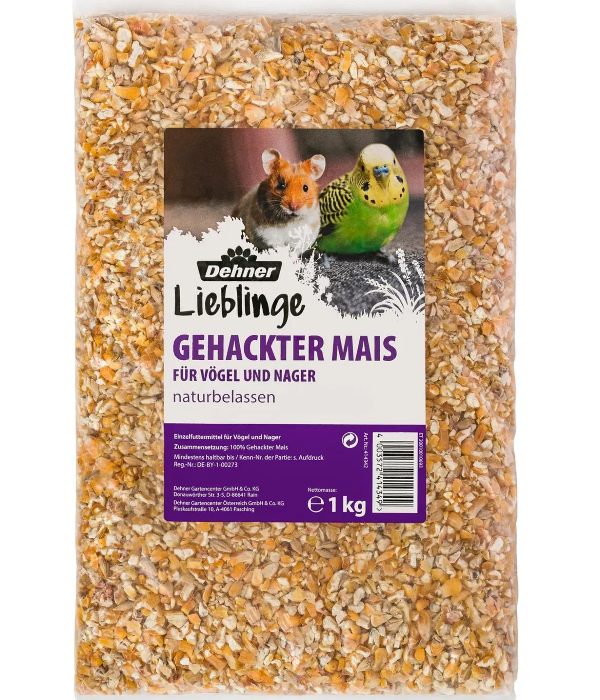 Dehner Lieblinge Gehackter Mais, 1 kg