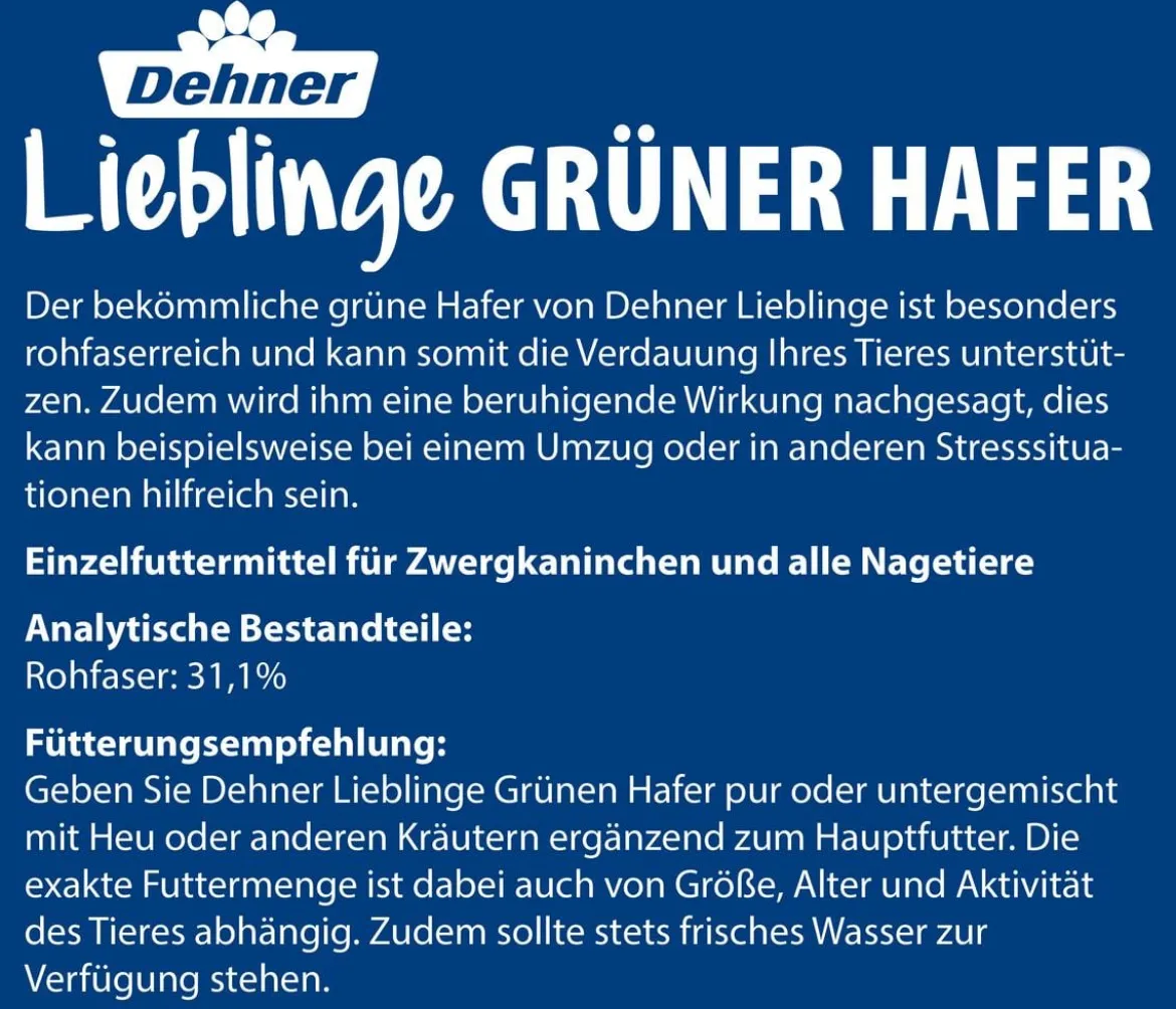Dehner Lieblinge Grüner Hafer, 75 g