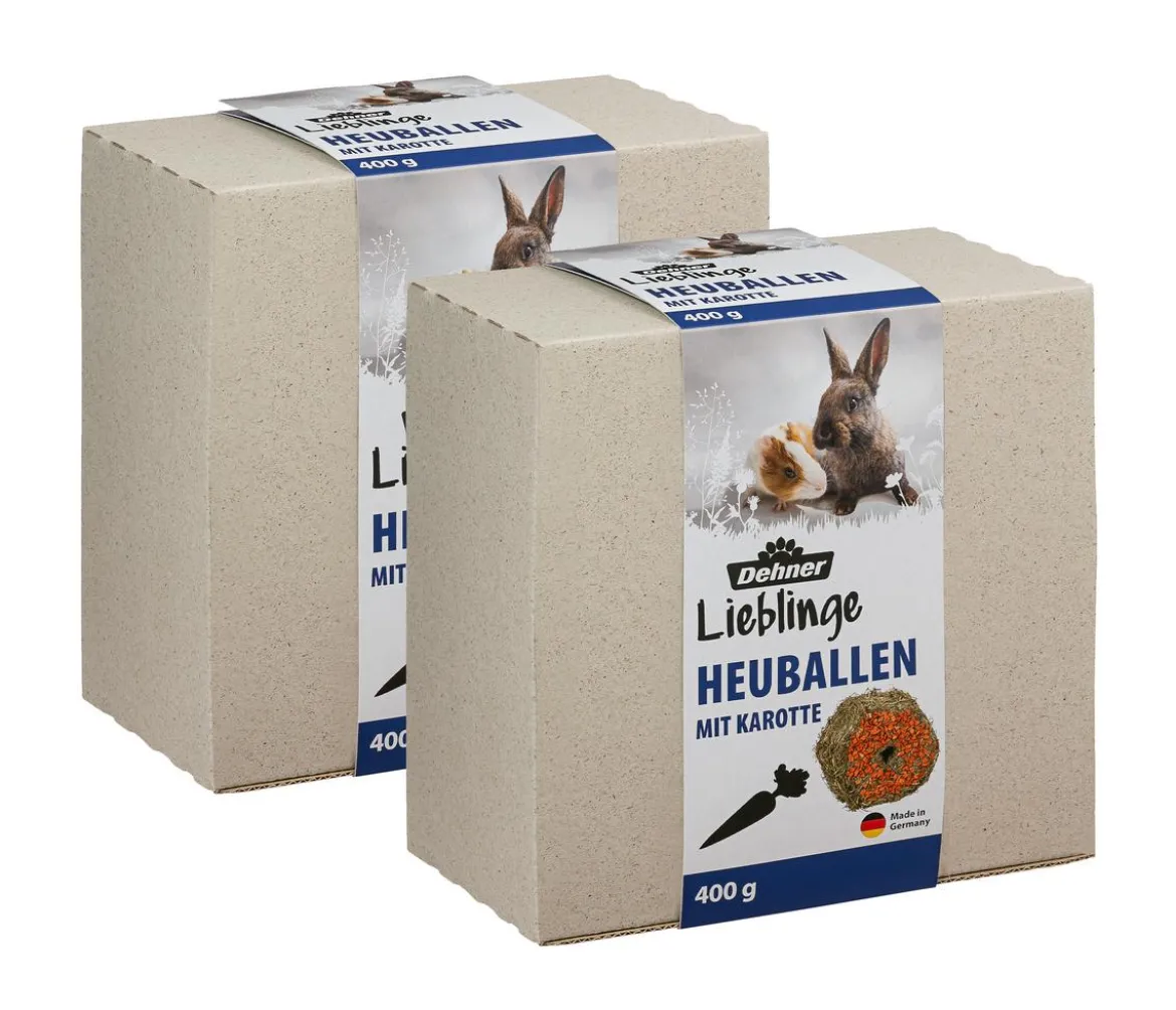 Dehner Lieblinge Heuballen im Karton, 2 x 400 g
