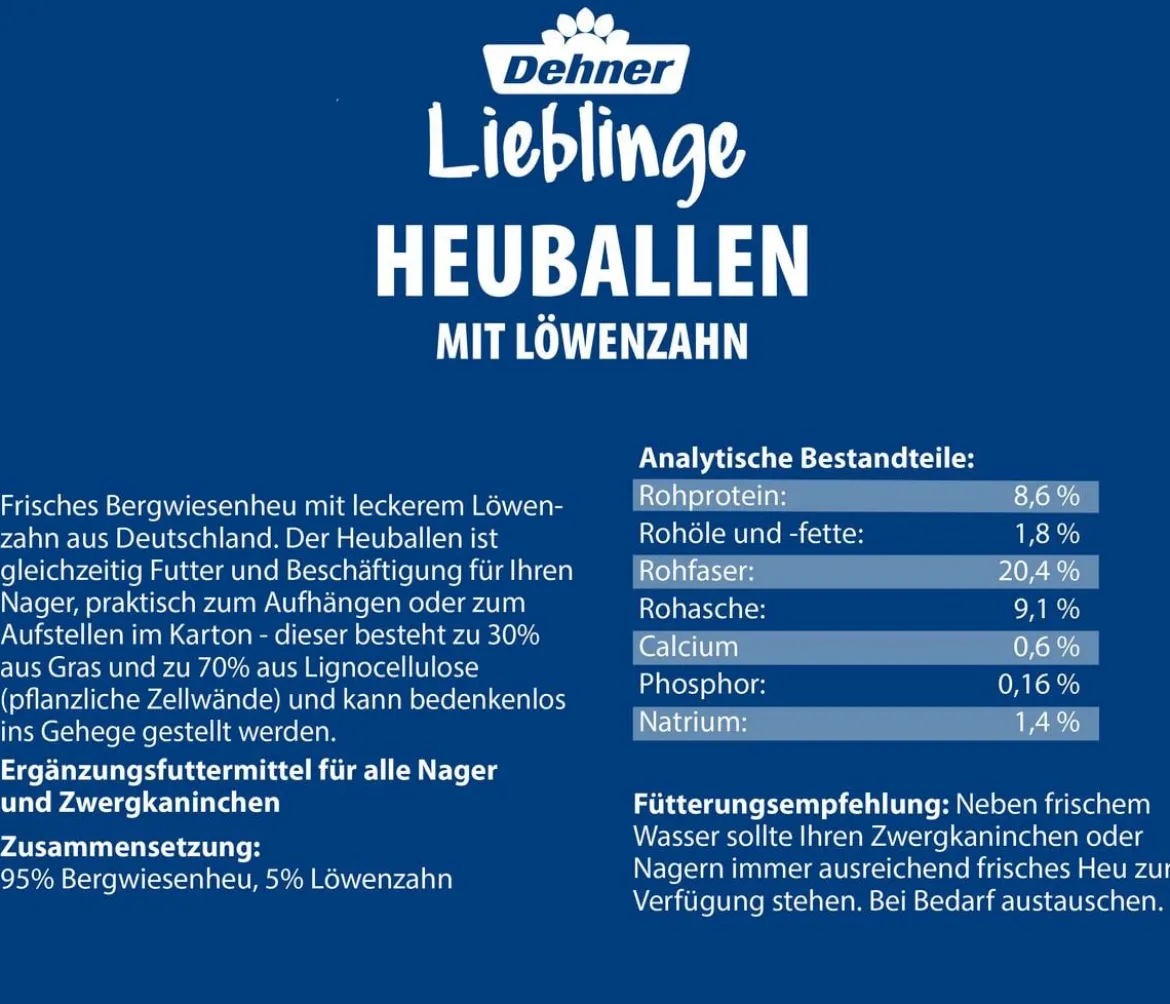 Dehner Lieblinge Heuballen Probierset, 4 x 400 g