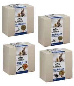 Dehner Lieblinge Heuballen Probierset, 4 x 400 g