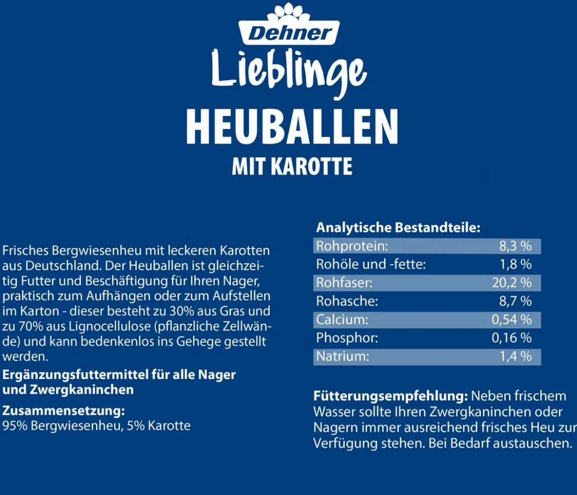 Dehner Lieblinge Heuballen Probierset, 4 x 400 g