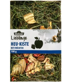 Dehner Lieblinge Heu-Kiste mit Früchten, 100 g