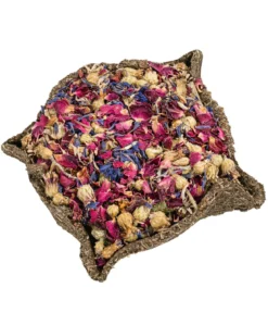 Dehner Lieblinge Heu-Schale mit Rosenblüte & Kornblume, 115 g