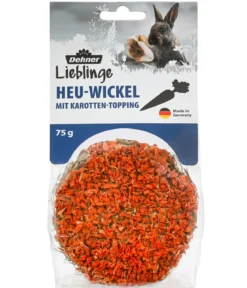 Dehner Lieblinge Heu-Wickel mit Karotten-Topping, 75 g