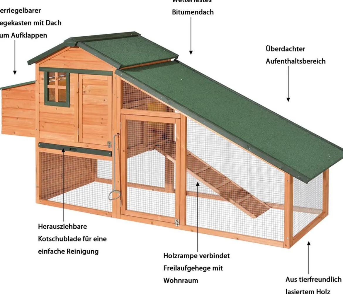 Dehner Lieblinge Hühnerstall Cottage, ca. B221/H117,5/T73 cm