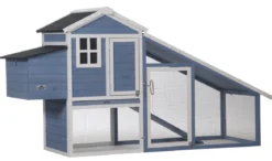 Dehner Lieblinge Hühnerstall Cottage, hellblau, ca. B221/H117,5/T73 cm